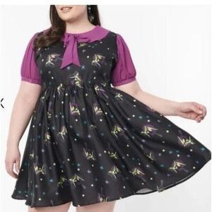 Unique Vintage pinup witch babydoll dres